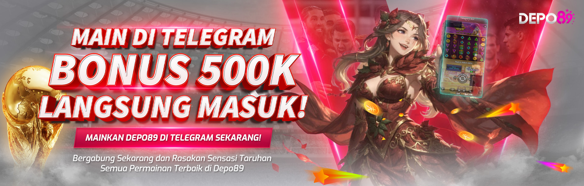 BONUS EKSKLUSIF TELEGRAM 100%