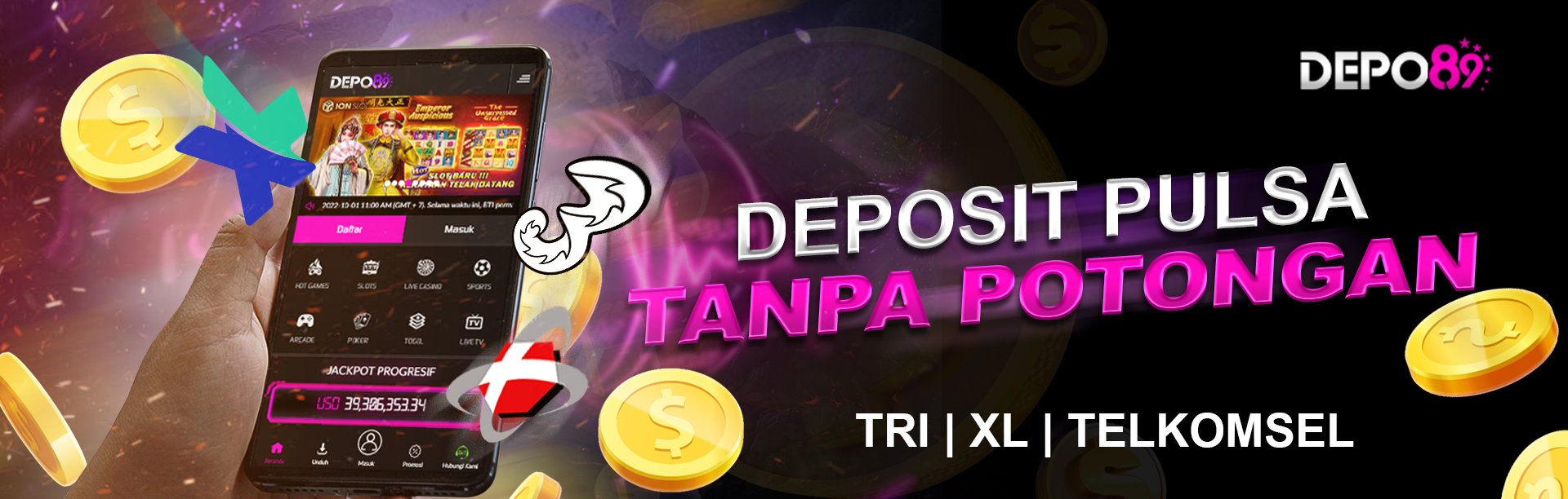 Deposit Pulsa Tanpa Potongan