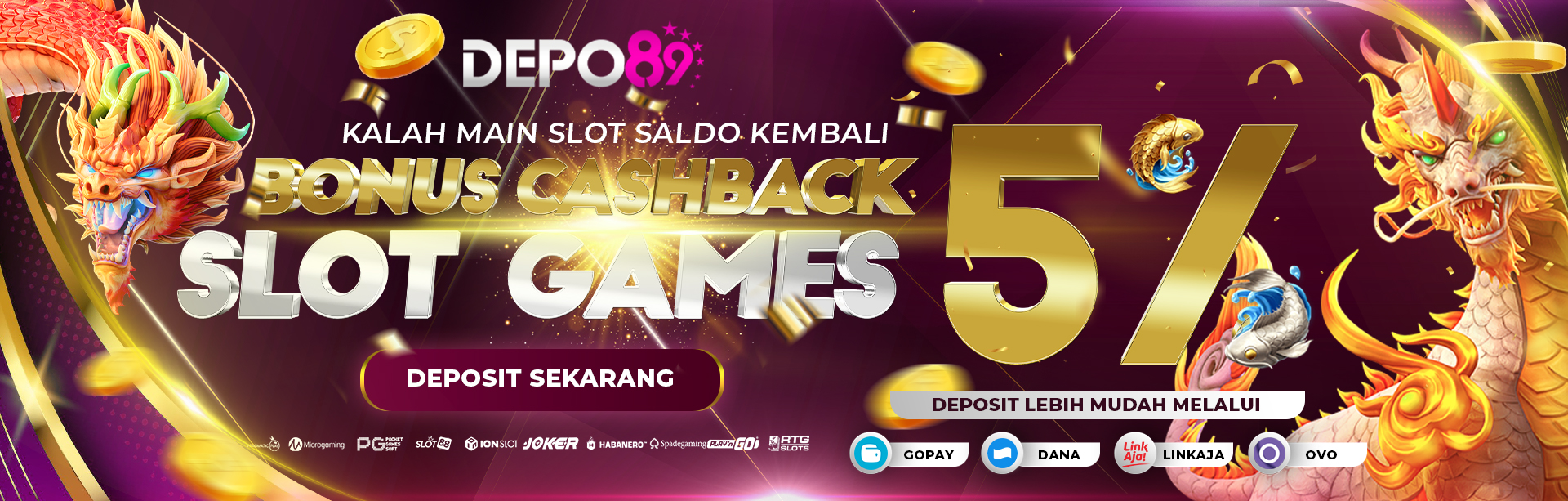 BONUS CASHBACK SLOT GAMES HARIAN 5%