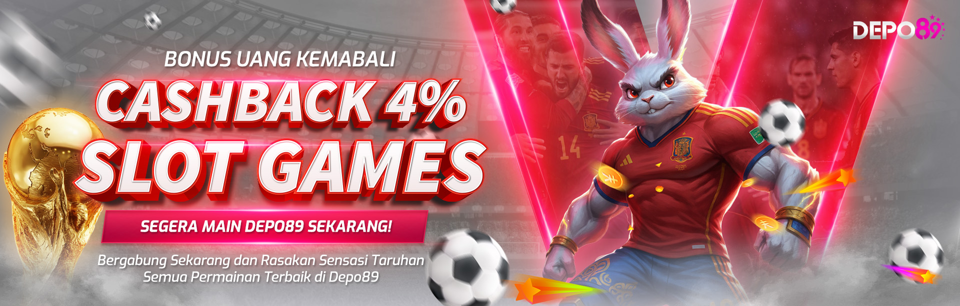 BONUS CASHBACK SLOT 4% (MINGGUAN)