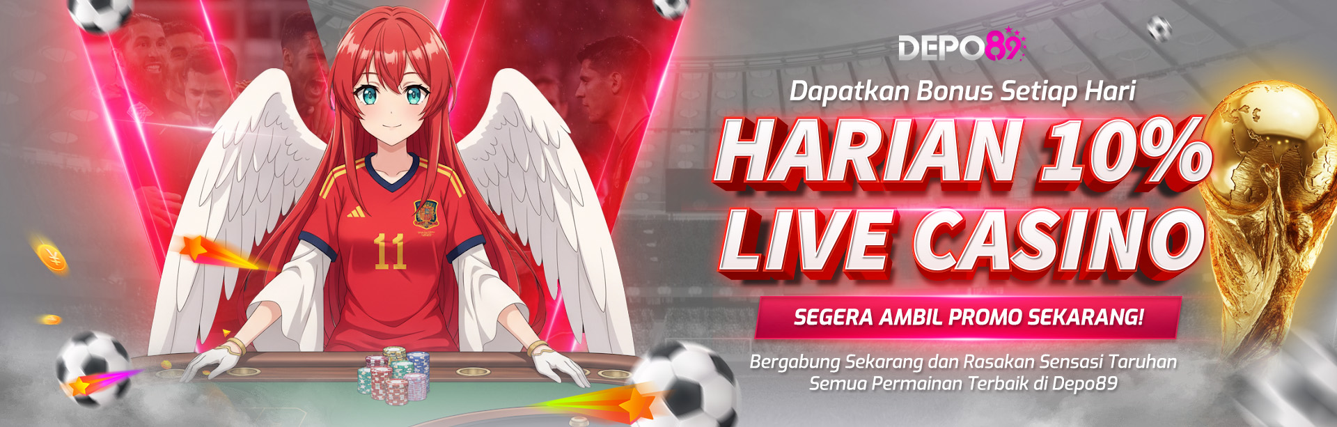 BONUS NEXT DEPOSIT HARIAN 10% LIVECASINO