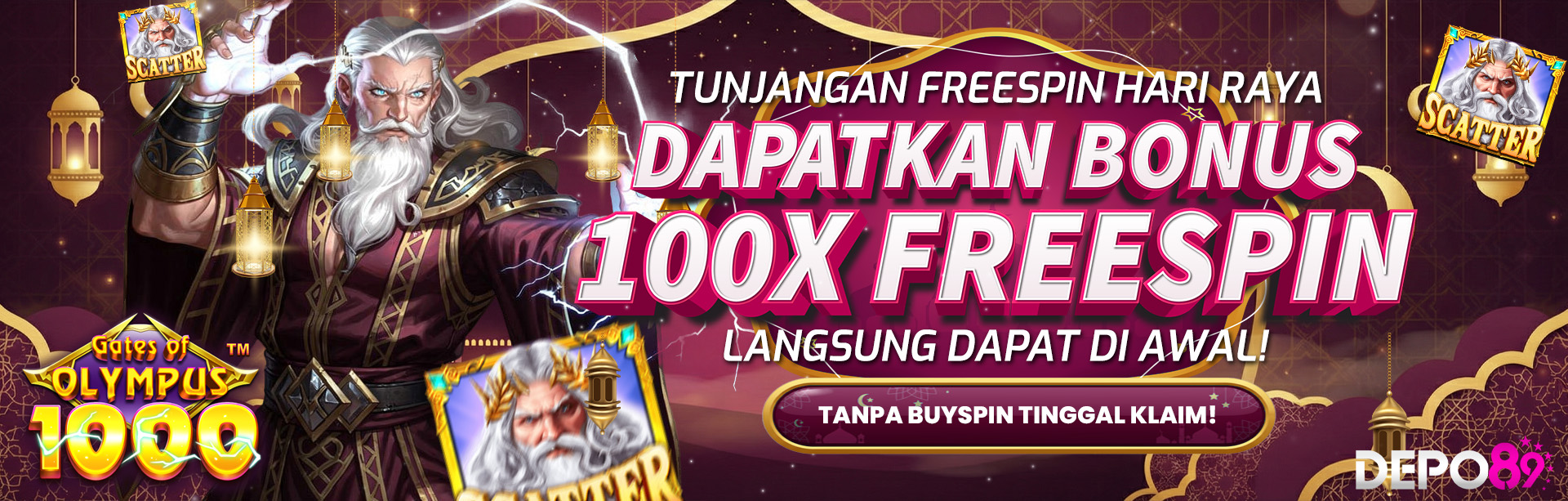TUNJANGAN FREESPIN DEPO89
