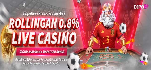 BONUS ROLLINGAN LIVE CASINO 0.8%